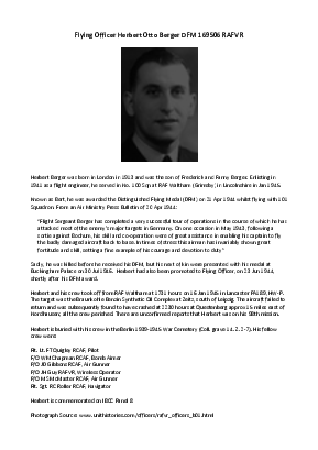 A preview of a PDF biography for Berger, Herbert Otto